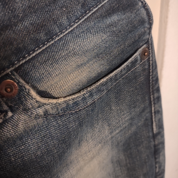 Mossimo Denim jeans, 34x34, dark wash w/ fade - Picture 5 of 12